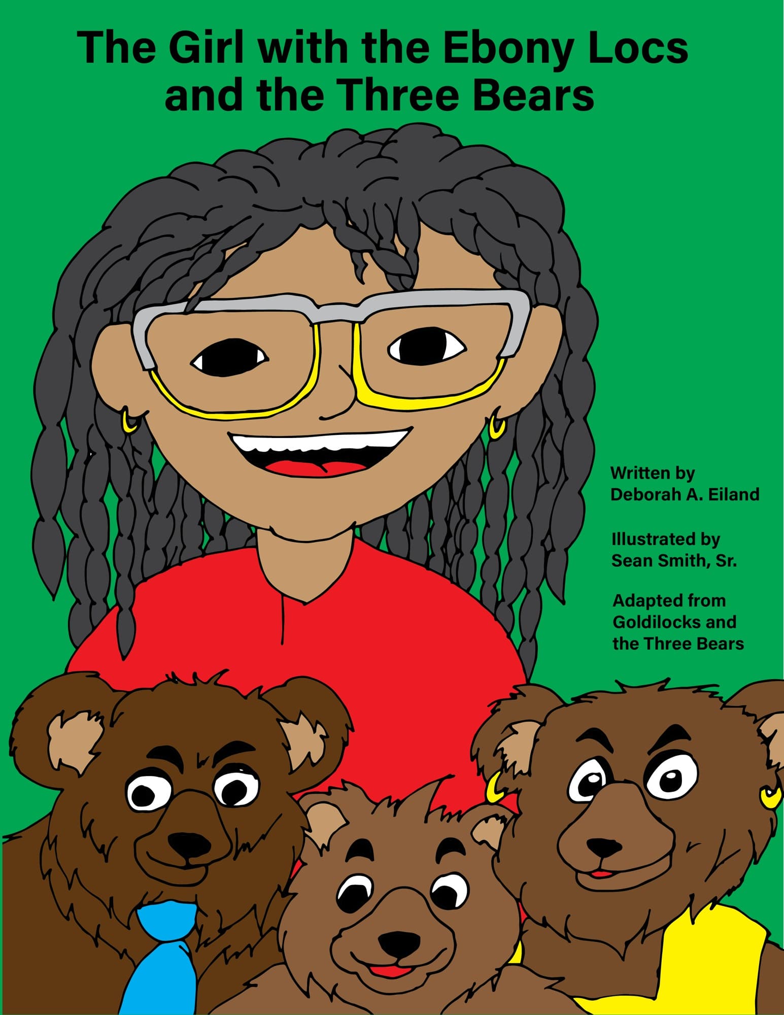 The Girl with the Ebony Locs and the Three Bears cover
